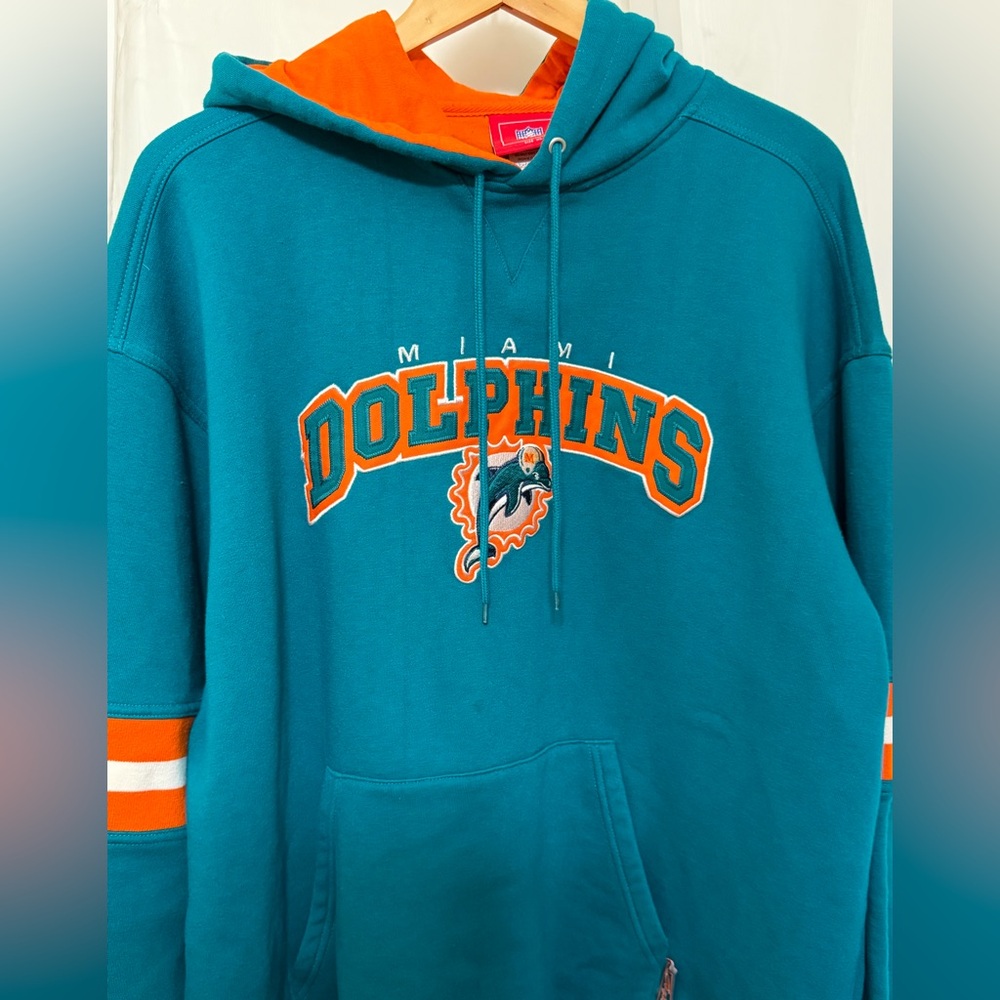 Vintage NFL Miami Dolphins Hooded Sweatshirt - Size XL